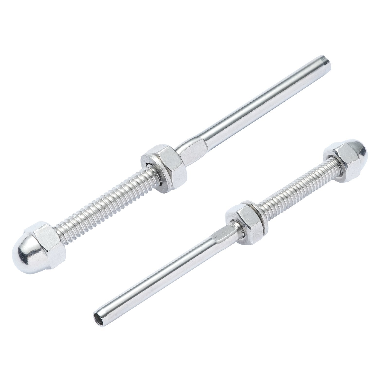 VEVOR 61 Pack Cable Railing Swage Threaded Stud Tension End Fitting Terminal for 1/8