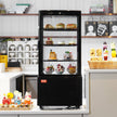 VEVOR Refrigerated Display Case, 3 Cu.Ft./85L, 3-Tier, Countertop Pastry Display Case Commercial Display Refrigerator with LED Lighting, TURBO Cooling, Frost-Free Air-Cooling, Locked Door for Bakery