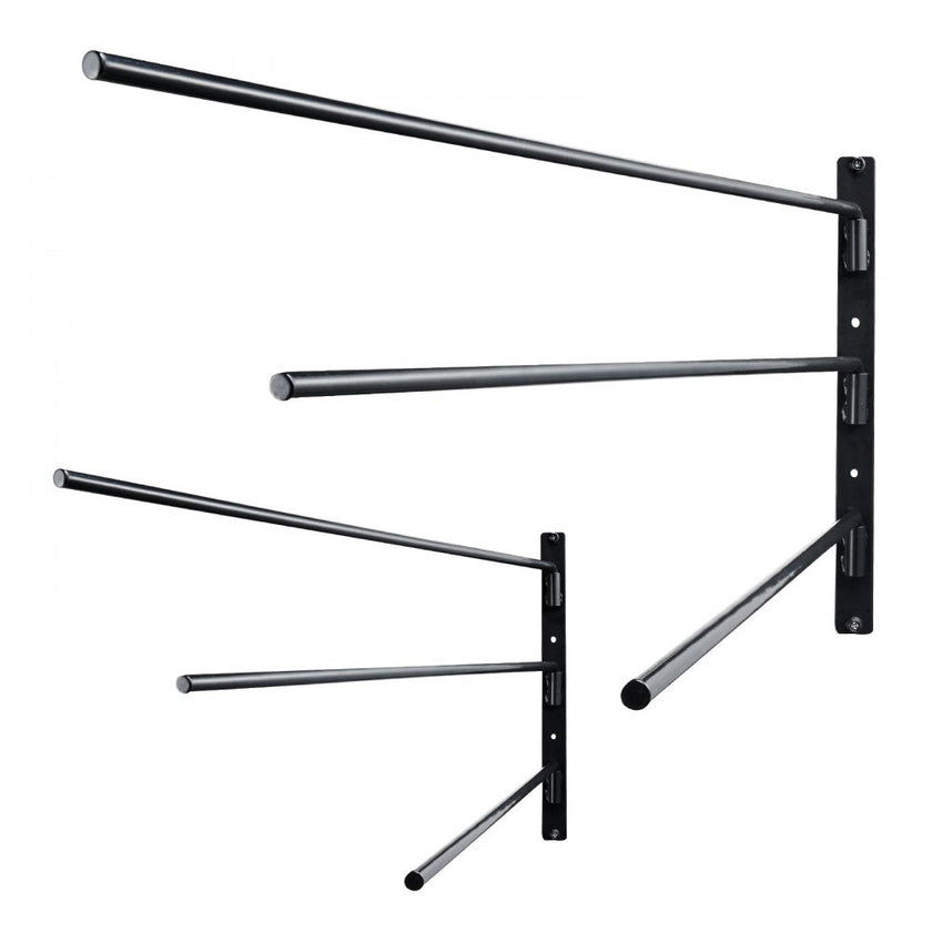 VEVOR Wall Mounted Saddle Rack Three Tiers Swing Out Saddle Pad Holder
