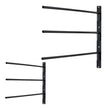 VEVOR Wall Mounted Saddle Rack Three Tiers Swing Out Saddle Pad Holder