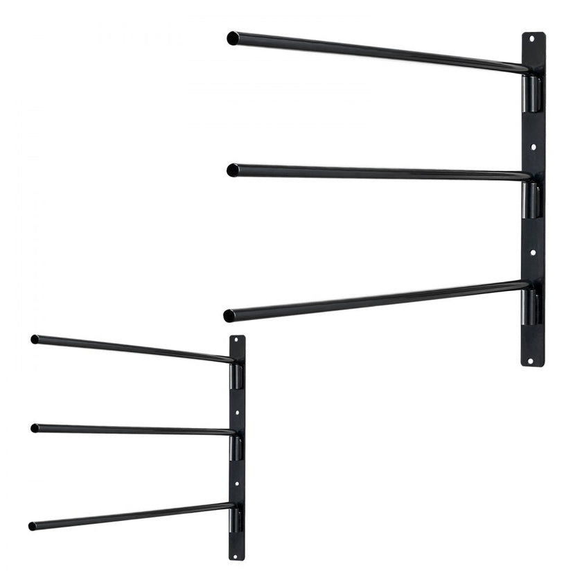 VEVOR Wall Mounted Saddle Rack Three Tiers Swing Out Saddle Pad Holder