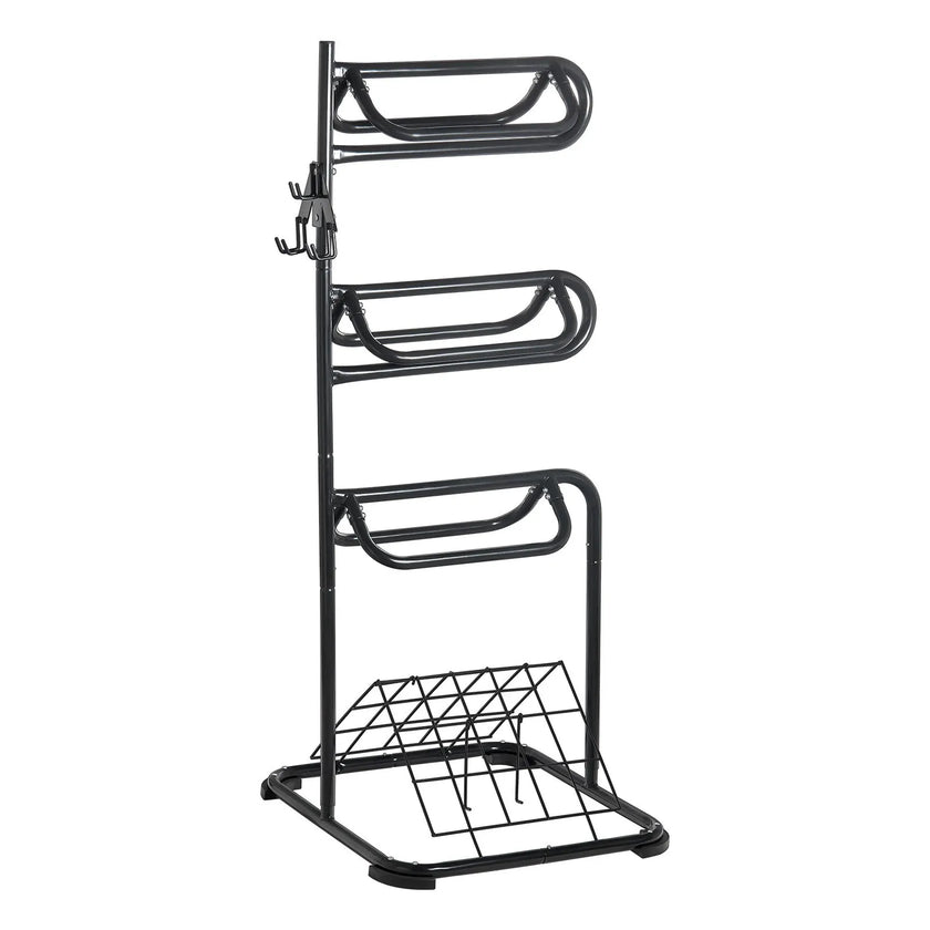 VEVOR Freestanding Saddle Stand 3 Tiers English and Western Saddle Rack