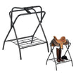VEVOR Folding Saddle Rack 2 Packs Freestanding Horse Saddle Stand 132 lbs