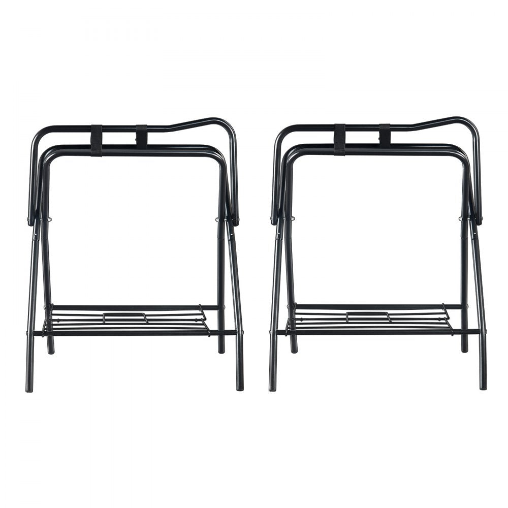 VEVOR Folding Saddle Rack 2 Packs Freestanding Horse Saddle Stand 132 lbs