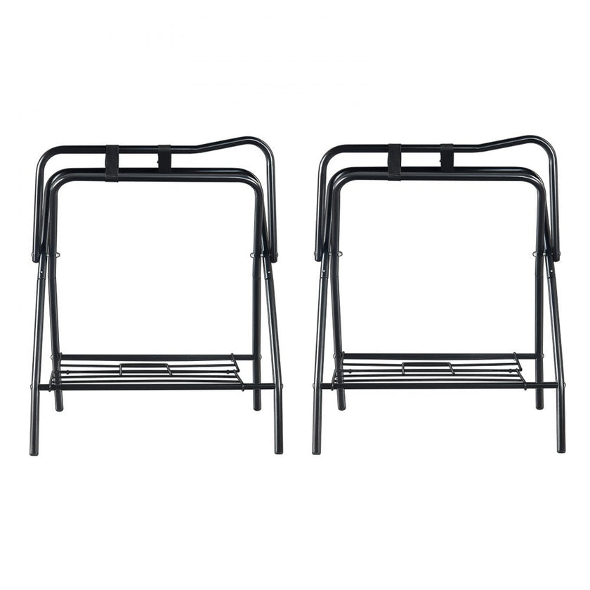 VEVOR Folding Saddle Rack 2 Packs Freestanding Horse Saddle Stand 132 lbs