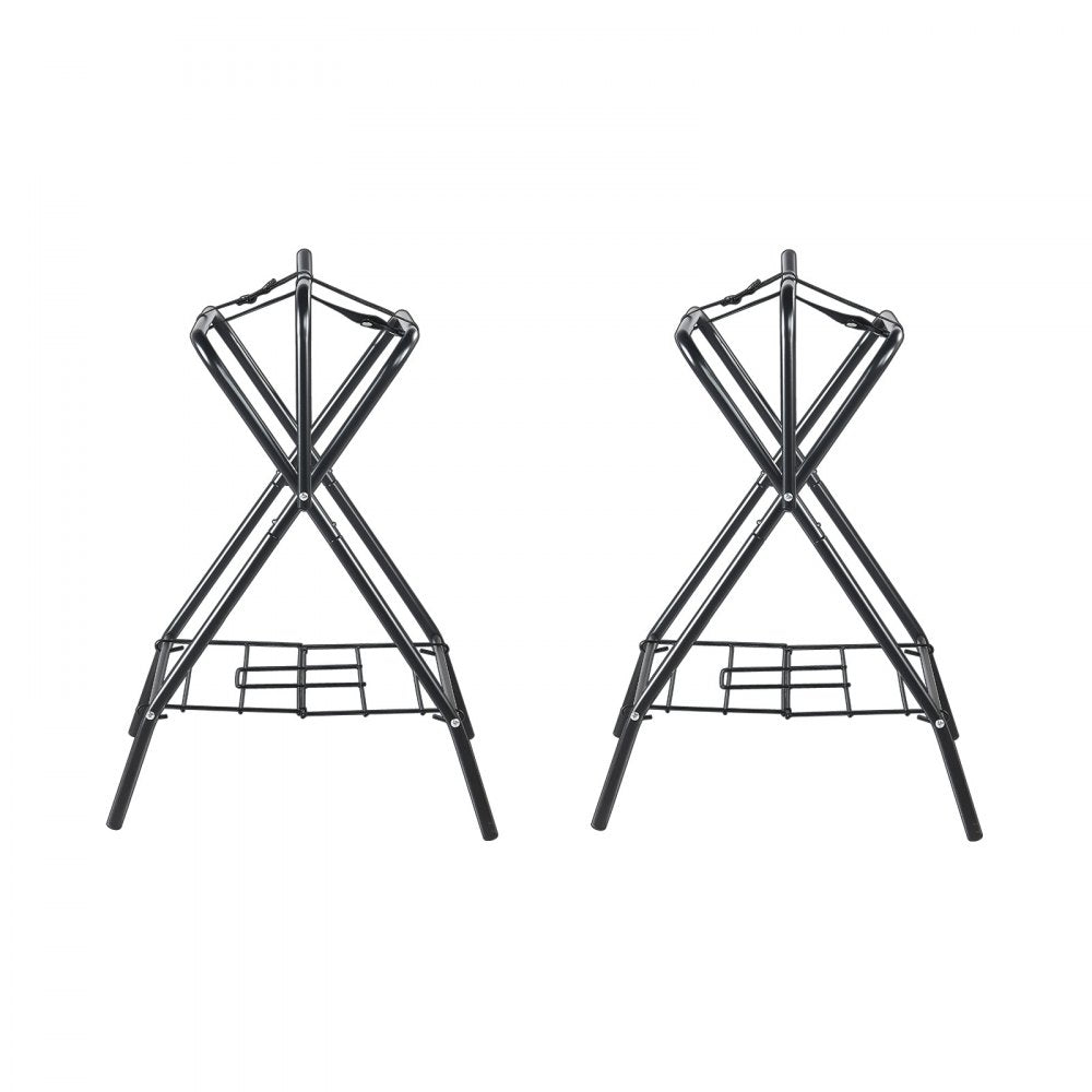 VEVOR Folding Saddle Rack 2 Packs Freestanding Horse Saddle Stand 132 lbs