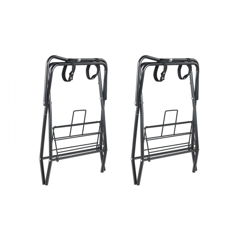 VEVOR Folding Saddle Rack 2 Packs Freestanding Horse Saddle Stand 132 lbs