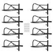 VEVOR Wall Mount Saddle Rack with Pad Bar 8 Packs Horse Saddle Rack Stand