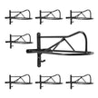 VEVOR Wall Mount Saddle Rack with Pad Bar 8 Packs Horse Saddle Rack Stand