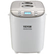 VEVOR Bread Maker, 15-in-1 3LB Dough Machine, Nonstick Ceramic Pan Automatic Breadmaker with Gluten Free Setting, Whole Wheat Bread Making, Digital, Programmable, 3 Loaf Sizes, 3 Crust Colors, White