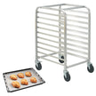 VEVOR Bun Pan Rack, 10-Tier Commercial Bakery Racks with Brake Wheels, Aluminum Racking Trolley Storage for Half & Full Sheet, Speed Rack For Kitchen Home, Bread Baking Equipment, 26\