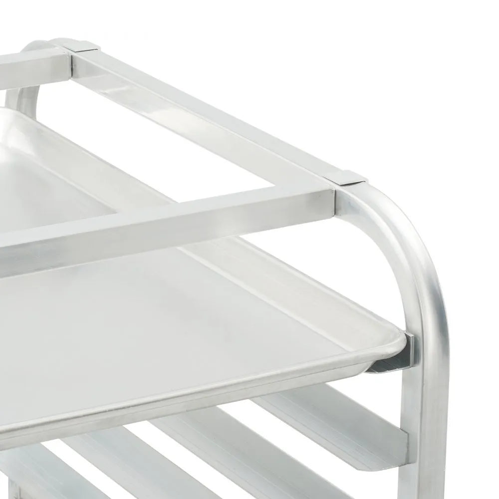 VEVOR Bun Pan Rack, 10-Tier Commercial Bakery Racks with Brake Wheels, Aluminum Racking Trolley Storage for Half & Full Sheet, Speed Rack For Kitchen Home, Bread Baking Equipment, 26\