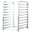 VEVOR Bun Pan Rack, 10-Tier Commercial Bakery Racks with Brake Wheels, Aluminum Racking Trolley Storage for Half & Full Sheet, Speed Rack For Kitchen Home, Bread Baking Equipment, 26\