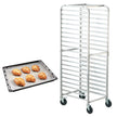 VEVOR Bun Pan Rack, 20-Tier Commercial Bakery Racks with Brake Wheels, Aluminum Racking Trolley Storage for Half & Full Sheet, Speed Rack For Kitchen Home, Bread Baking Equipment, 26\