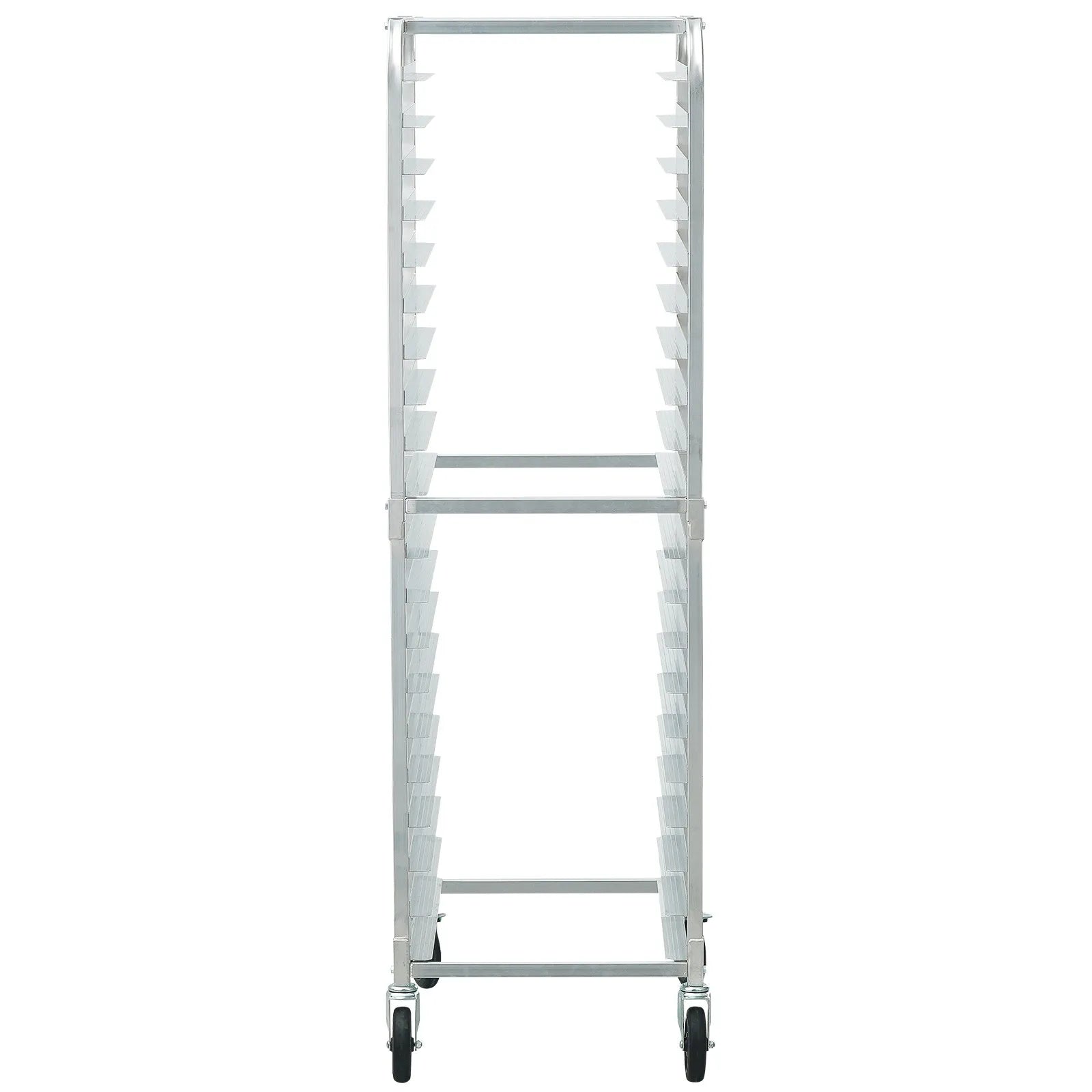 VEVOR Bun Pan Rack, 20-Tier Commercial Bakery Racks with Brake Wheels, Aluminum Racking Trolley Storage for Half & Full Sheet, Speed Rack For Kitchen Home, Bread Baking Equipment, 26\