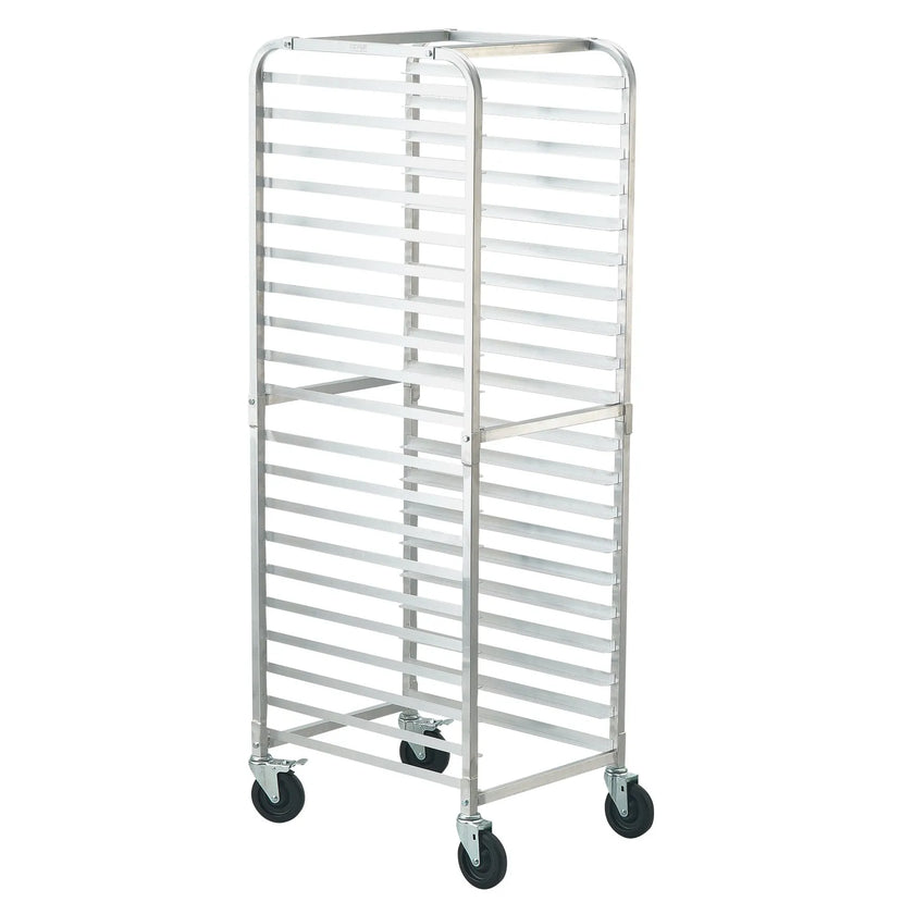 VEVOR Bun Pan Rack, 20-Tier Commercial Bakery Racks with Brake Wheels, Aluminum Racking Trolley Storage for Half & Full Sheet, Speed Rack For Kitchen Home, Bread Baking Equipment, 26\
