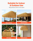 VEVOR Thatch Grass Roof Roll 1.3 x 3.9 ft Tiki Hut Bar Skirt Roof Party Décor