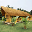 VEVOR Thatch Grass Roof Roll 1.3 x 3.9 ft Tiki Hut Bar Skirt Roof Party Décor