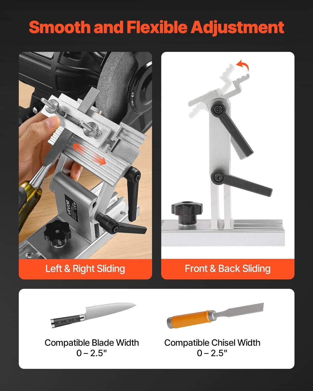 VEVOR Adjustable Tool Rest Sharpening Jig for 6