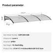 VEVOR Window Door Awning Canopy, 38