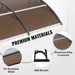 VEVOR Window Door Awning Canopy 40
