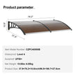 VEVOR Window Door Awning Canopy 80