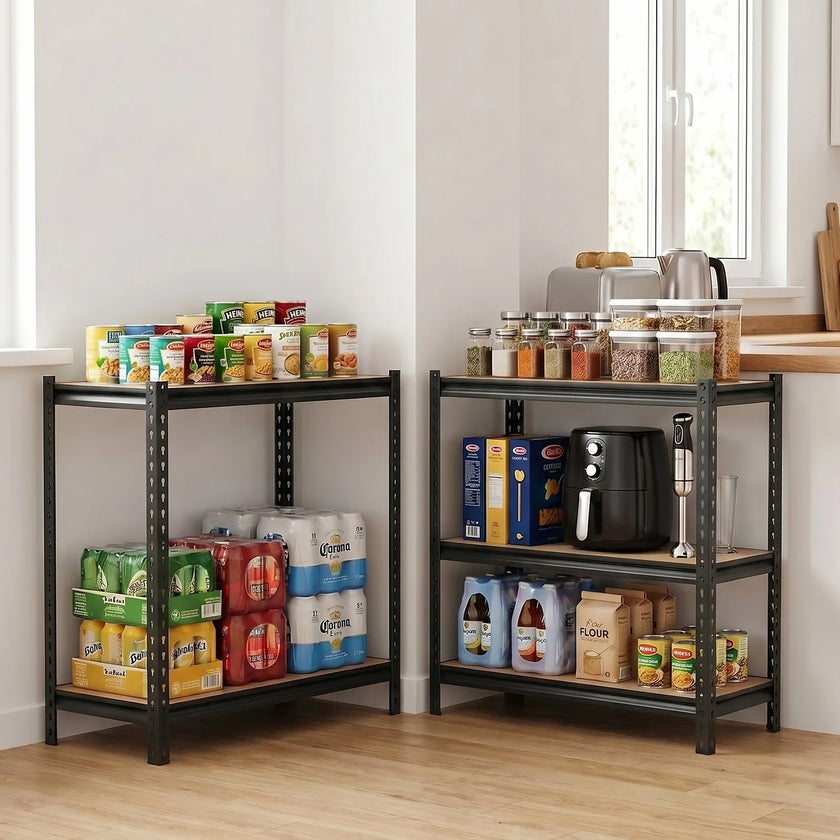5-Tier Adjustable Storage Shelves, 2500 lb Capacity Heavy-Duty Garage Shelving Unit, Metal Utility Storage Rack with Adjustable Shelves, 40.35