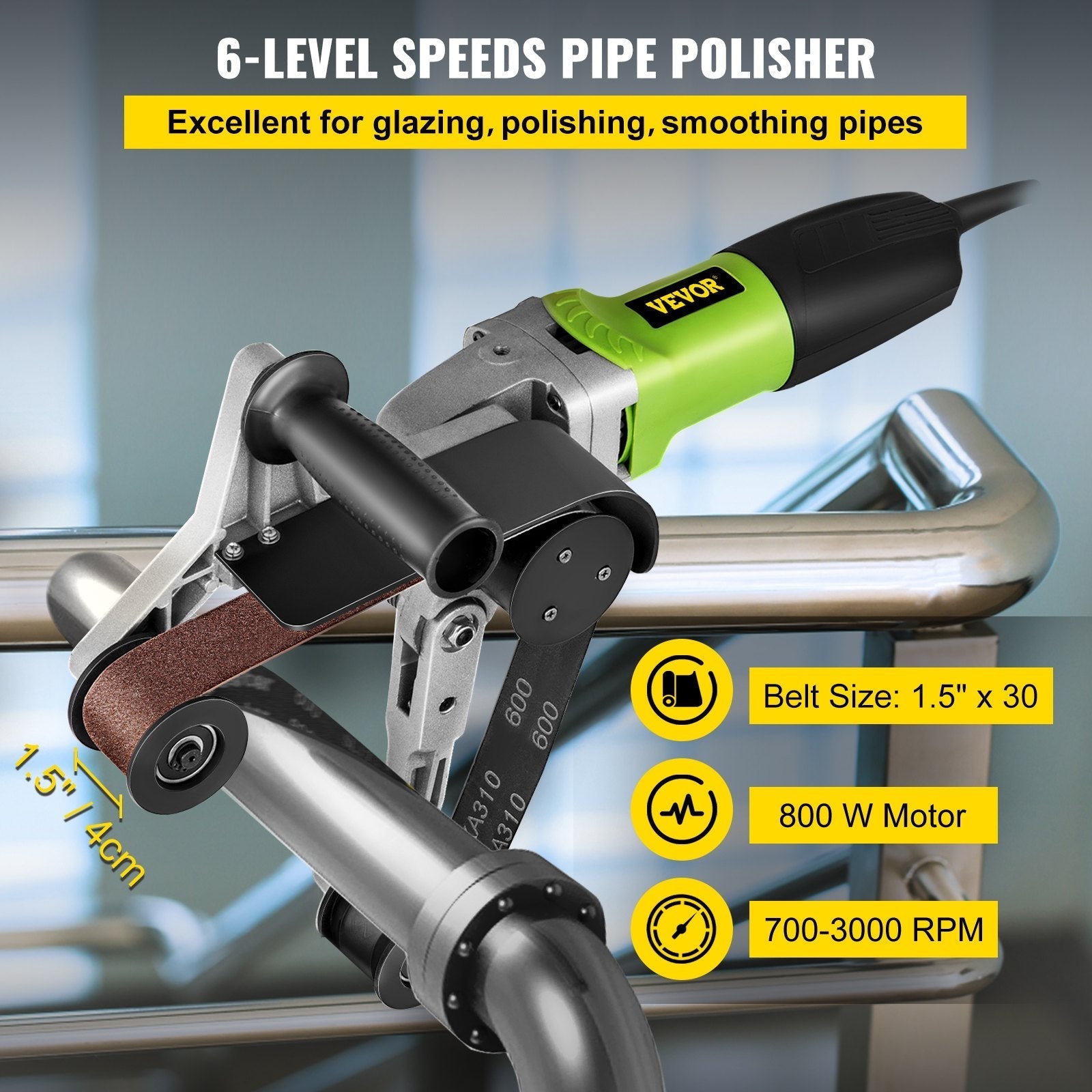 VEVOR Pipe Tube Polisher Sander 7\