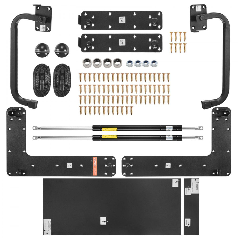 VEVOR Murphy Bed Kit Queen Deluxe DIY Wall Bed Mechanical Hardware Kit Folding