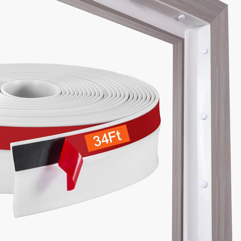 VEVOR Garage Door Top and Sides Seal Strip 34 FT Universal Weather Stripping