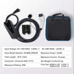 VEVOR Level 1+2 Portable EV Charger, 16 Amp 120V or 240V, Electric Vehicle Charger with 28-Foot Charging Cable NEMA 6-20P Plug NEMA 5-15 Adapter, Plug-in Home EV Charging Station for SAE J1772 EVs