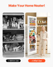 VEVOR 10-Tier Over the Door Pantry Organizer Hanging Storage Rack Adjustable