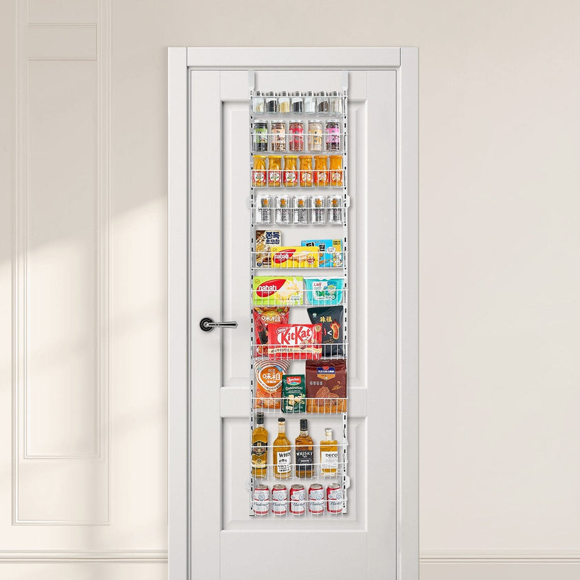VEVOR 10-Tier Over the Door Pantry Organizer Hanging Storage Rack Adjustable