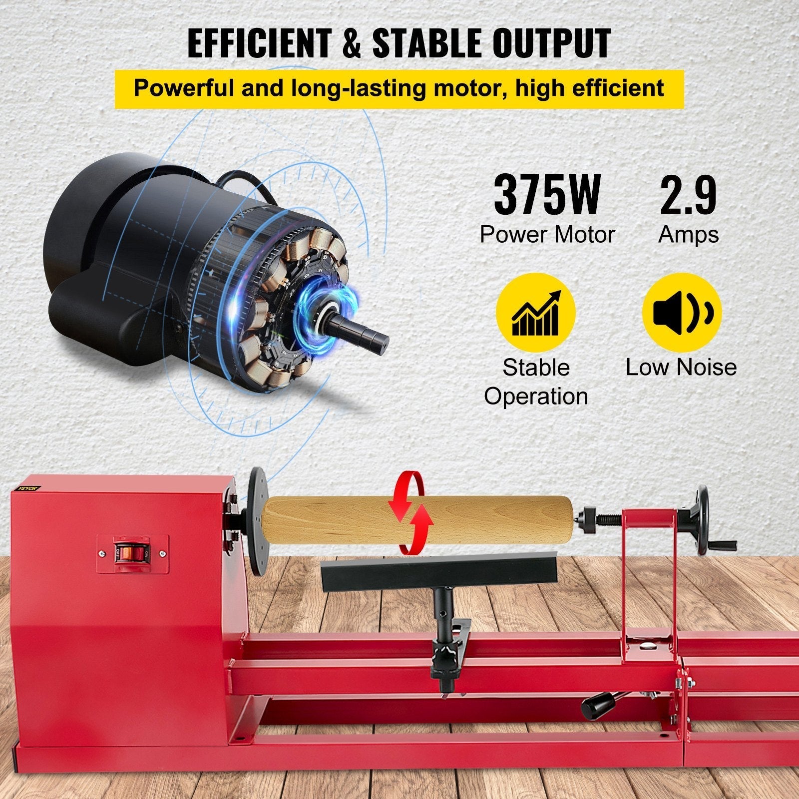 VEVOR Wood Lathe 14