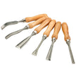 VEVOR Woodworking 12pcs Lathe Chisel?Wood Carving Hand Chisel 3-3/4Inch Blade Length, Wood Turning Tools with Wooden Storage Case, for Wood Carving Root Carving Furniture Carving Lathes