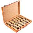 VEVOR Woodworking 12pcs Lathe Chisel?Wood Carving Hand Chisel 3-3/4Inch Blade Length, Wood Turning Tools with Wooden Storage Case, for Wood Carving Root Carving Furniture Carving Lathes