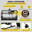 VEVOR CNC Router Machine 3018 CNC 3018-PRO 3 Axis PCB Milling Machine Wood Router Engraver GRBL Control DIY Engraving CNC Machine with Offline Controller and ER11 and 5mm Extension Rod(300x180x45mm)