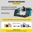 VEVOR CNC Router Machine 3018 CNC 3018-PRO 3 Axis PCB Milling Machine Wood Router Engraver GRBL Control DIY Engraving CNC Machine with Offline Controller and ER11 and 5mm Extension Rod(300x180x45mm)