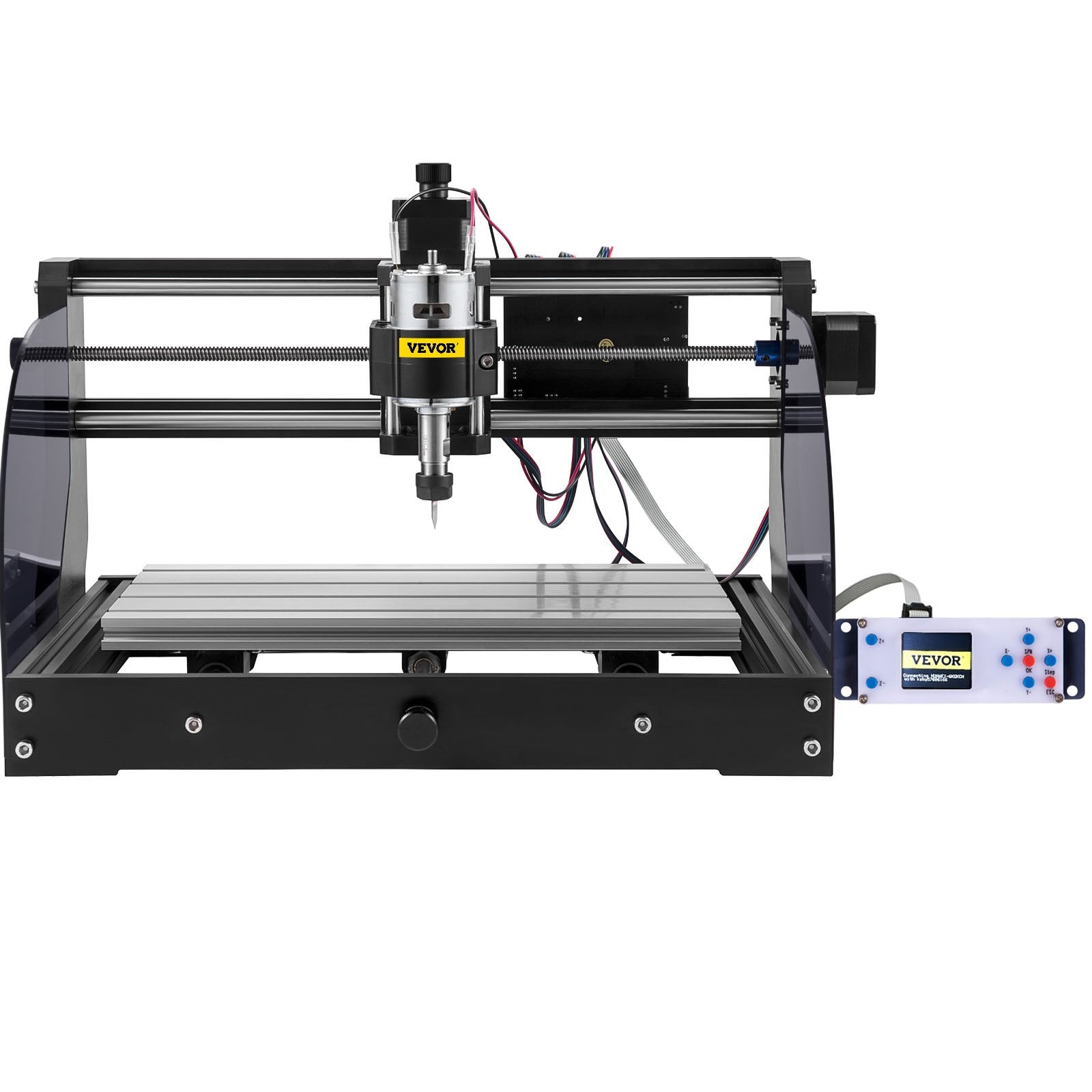 VEVOR CNC Router Machine 3018 CNC 3018-PRO 3 Axis PCB Milling Machine Wood Router Engraver GRBL Control DIY Engraving CNC Machine with Offline Controller and ER11 and 5mm Extension Rod(300x180x45mm)