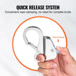VEVOR Boat Anchor Hook, 304 Stainless Steel Slide Anchor, Knotless Anchor System with Quick Release, Boat Anchor Hook Clips for 3/8