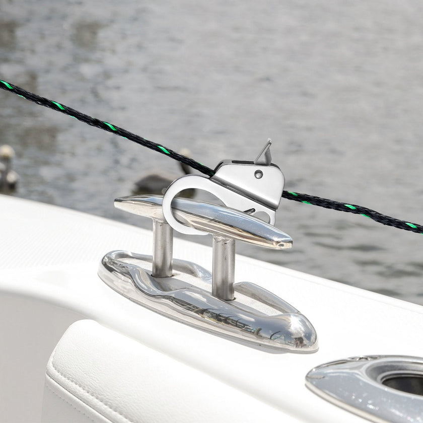 VEVOR Boat Anchor Hook, 304 Stainless Steel Slide Anchor, Knotless Anchor System with Quick Release, Boat Anchor Hook Clips for 3/8