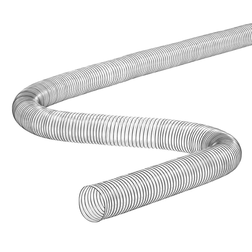 VEVOR 4'' x 50' Dust Collection Hose Thickened PVC Flexible Clear Hose