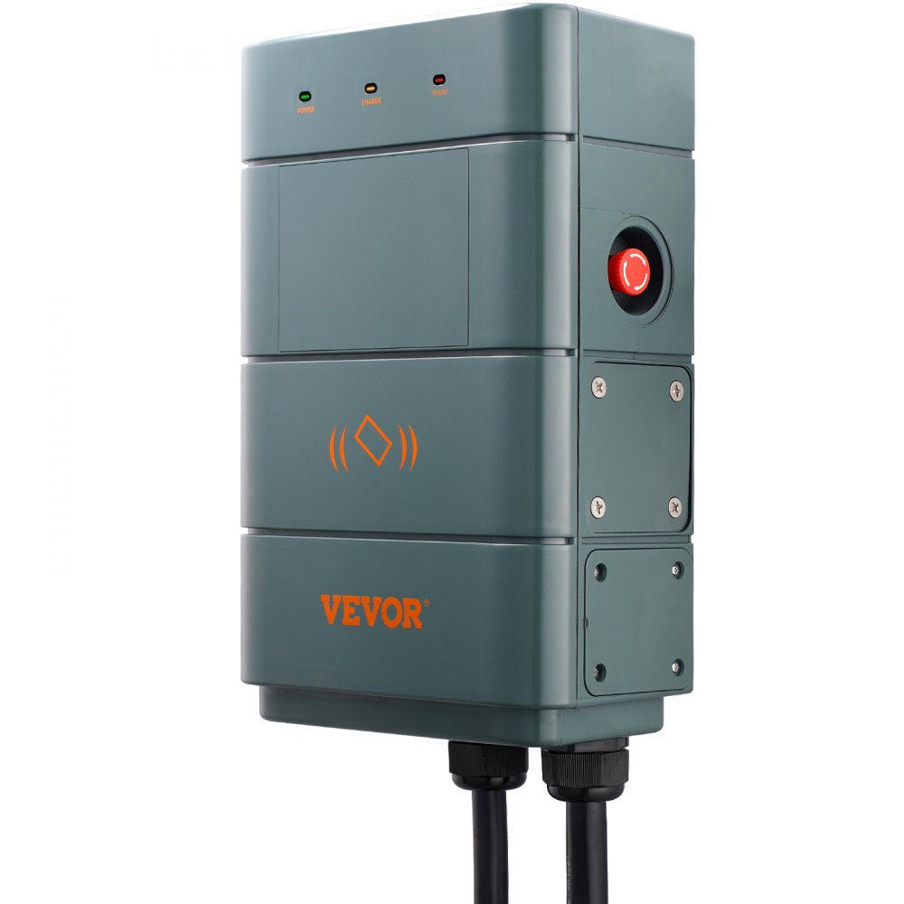 VEVOR Level 2 Electric Vehicle Charging Station, 0-40A Adjustable, 9.6 kW 240V NEMA 1-50 Plug Smart EV Charger with WiFi, 22-Foot TPE Charging Cable for Indoor/Outdoor Use, ETL & Energy Star Certified