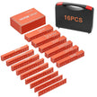 VEVOR Setup Blocks Woodworking Tools, 16-Piece, Precision Height Gauge Block Set, with Clearly Laser Engraved Size Markings and Storage Case, Aluminum Setup Bars for Router and Table Saw Accessories