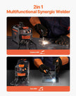 VEVOR MIG Welder 130A Welding Machine 2-in-1 Gas MIG/Gasless Flux Core Welder