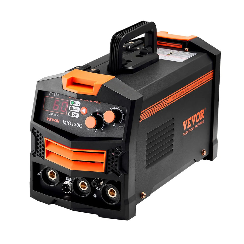 VEVOR MIG Welder 130A Welding Machine 2-in-1 Gas MIG/Gasless Flux Core Welder