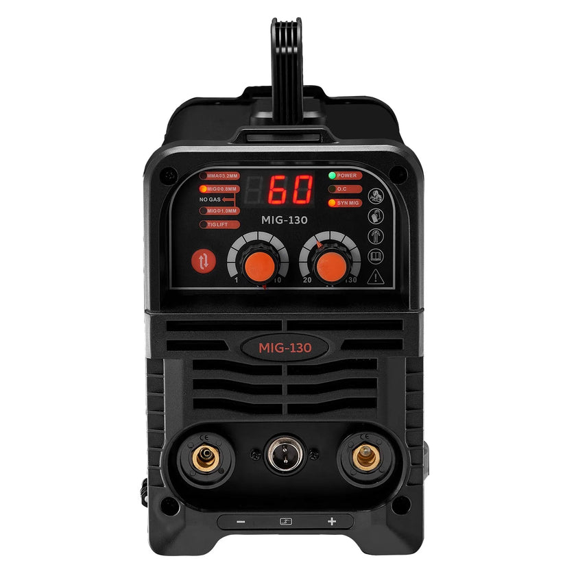 VEVOR MIG Welder 130Amp Mig Welding Machine 3-in-1 Flux Core MIG/Stick/Lift TIG