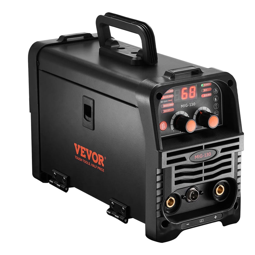 VEVOR MIG Welder 130Amp Mig Welding Machine 3-in-1 Flux Core MIG/Stick/Lift TIG