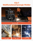 VEVOR MIG Welder 200A Welder Machine 4-in-1 Gas MIG/Flux Core MIG/Stick/Lift TIG
