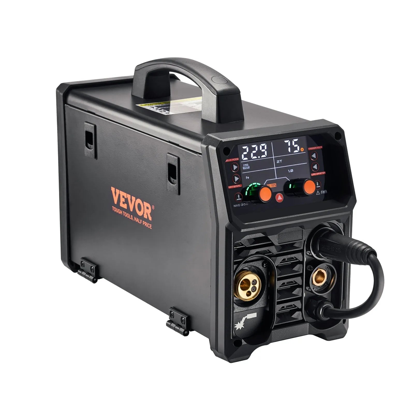 VEVOR MIG Welder 200A Welder Machine 4-in-1 Gas MIG/Flux Core MIG/Stick/Lift TIG